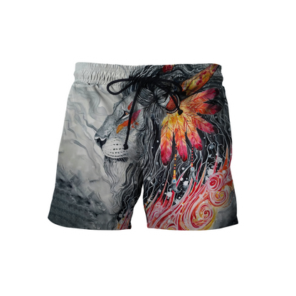 Native Lion Over Printed Hoodie
