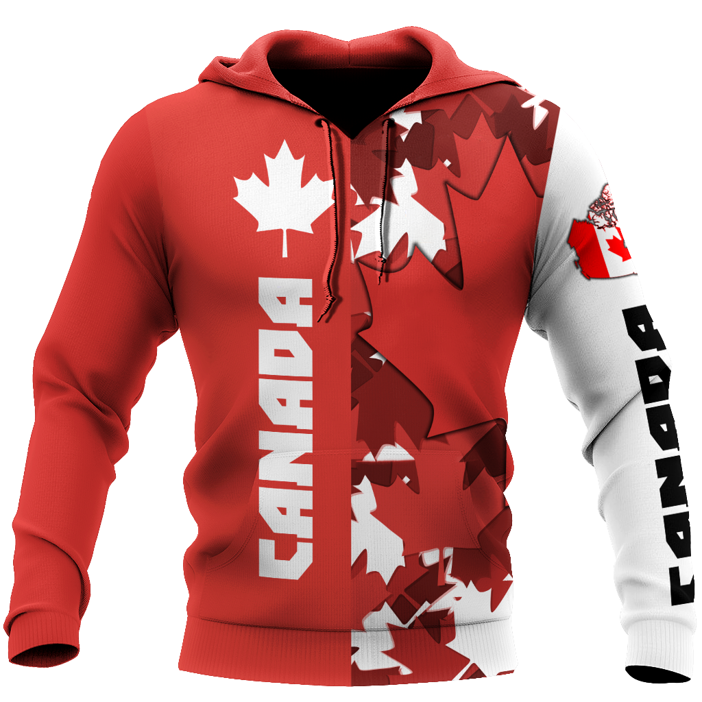 Canada Maple Leaf Hoodie-Apparel-PL8386-Hoodie-S-Vibe Cosy™