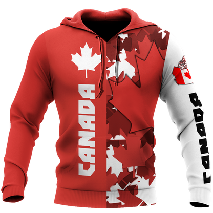 Canada Maple Leaf Hoodie-Apparel-PL8386-Hoodie-S-Vibe Cosy™