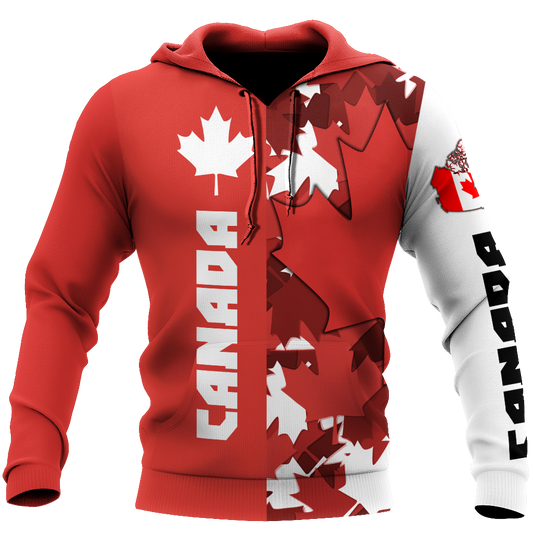 Canada Maple Leaf Hoodie-Apparel-PL8386-Hoodie-S-Vibe Cosy™