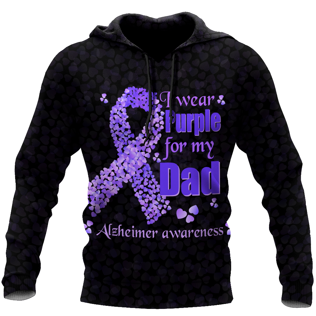 Dad Alzheimer Awareness 3D All Over Printed Shirts For Men and Women HHT06082001
