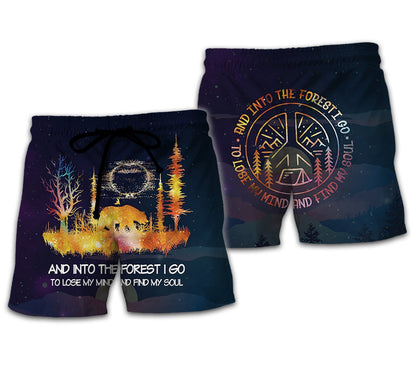 Camping Night 3D All Over Printed Clothes CP5-Apparel-NNK-Shorts-S-Vibe Cosy™