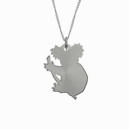 Australia Koala Freeform Plated Pendant NN9-PLATED PENDANTS-HP Arts-Silver Plated-Vibe Cosy™