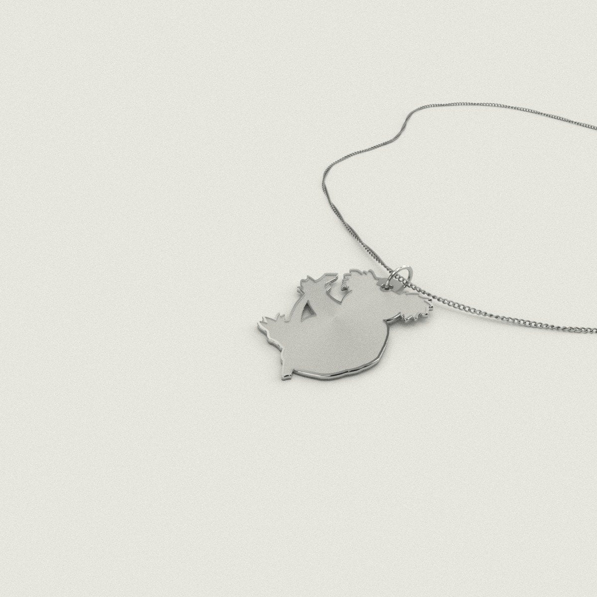 Australia Koala Freeform Plated Pendant NN9-PLATED PENDANTS-HP Arts-Silver Plated-Vibe Cosy™
