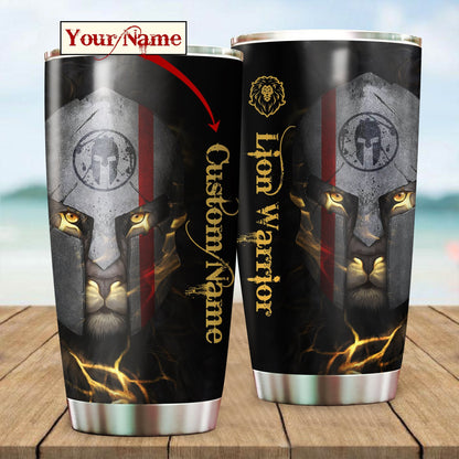 Lion Warrior Custom Name Tumblers