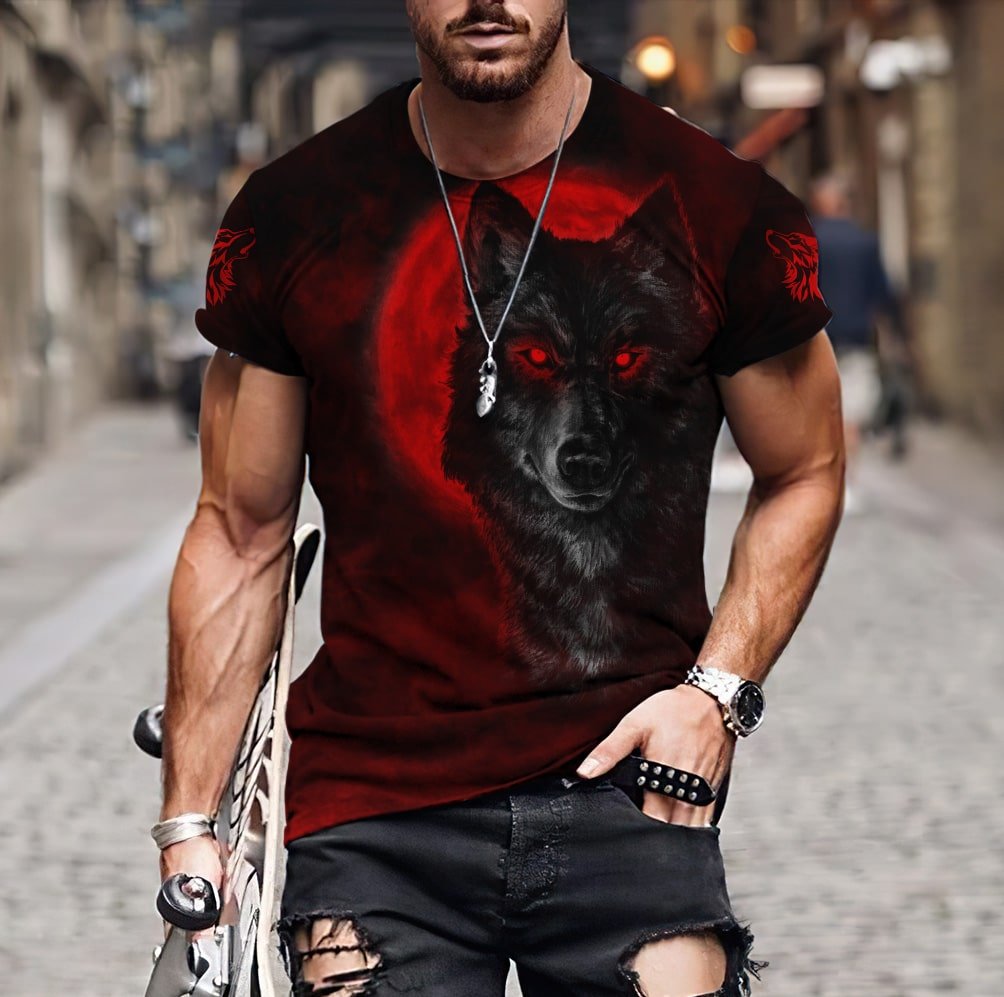 Wolf 3D All Over Printed Unisex Shirts