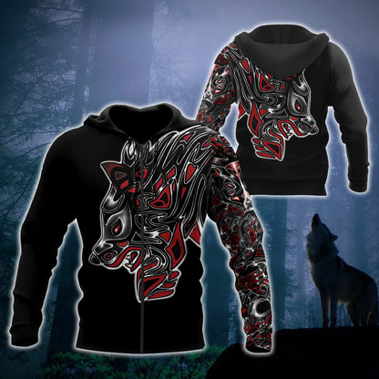 Wolf Tattoo 3D All Over Printed Unisex Shirts No 01