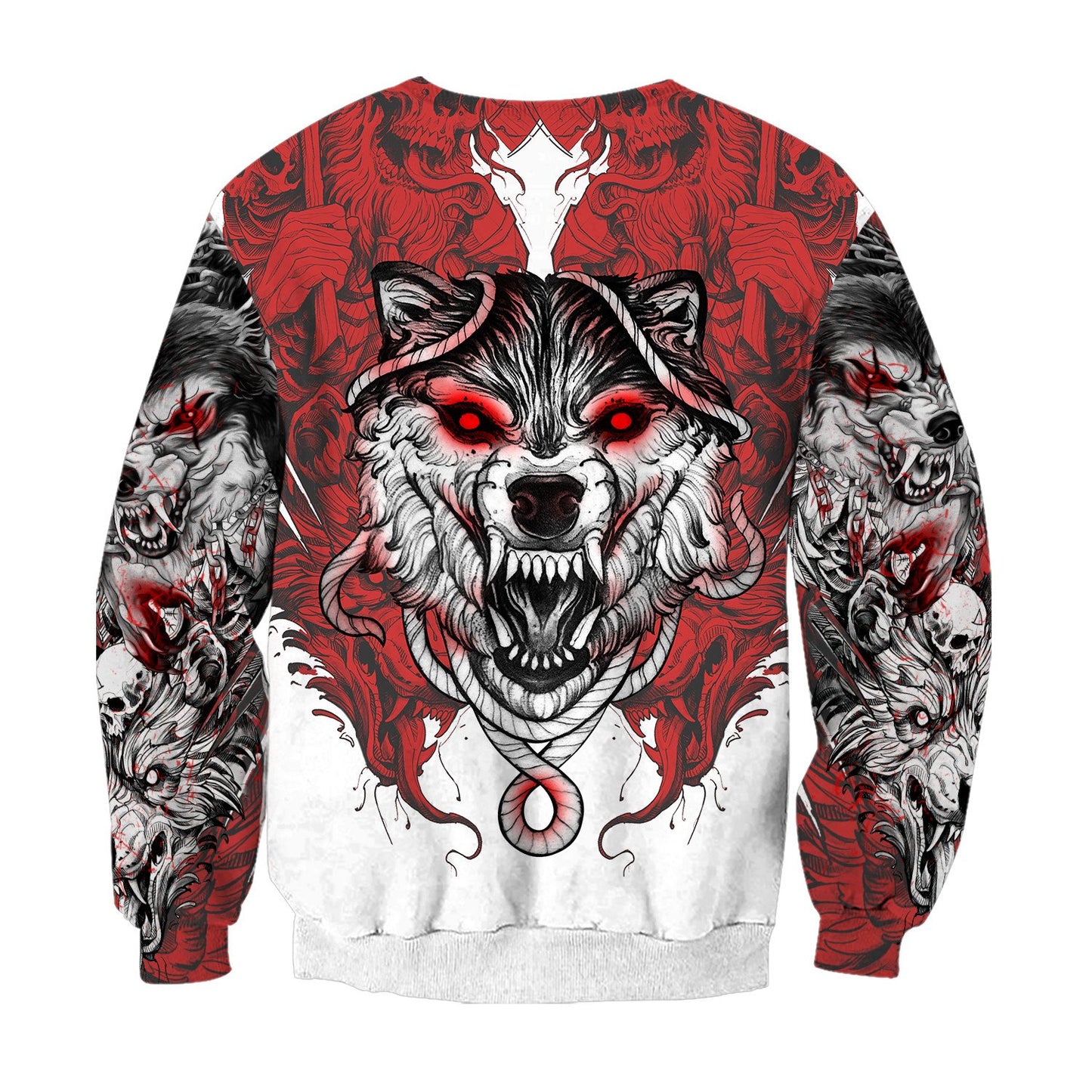 Wolf Tattoo 3D All Over Printed Unisex Shirt No 04
