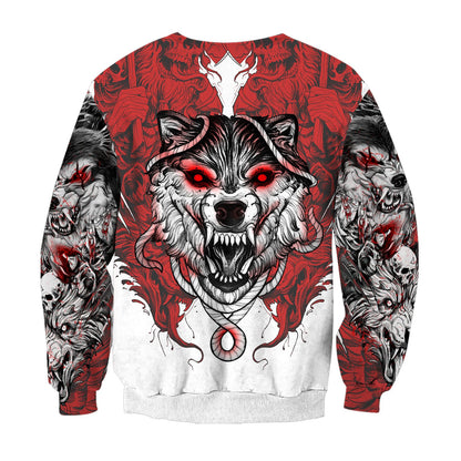 Wolf Tattoo 3D All Over Printed Unisex Shirt No 04