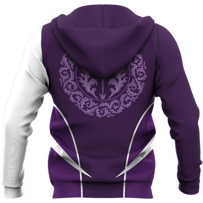 Scottish Thistle - Active Special Hoodie-Apparel-HD09-Zip Hoodie-S-Vibe Cosy™