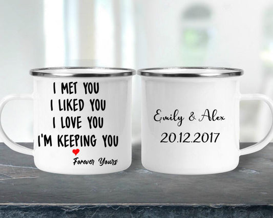 I love you, I like you Personalized Valentine Gift For Him/ Gift For Her Campire Mug XT