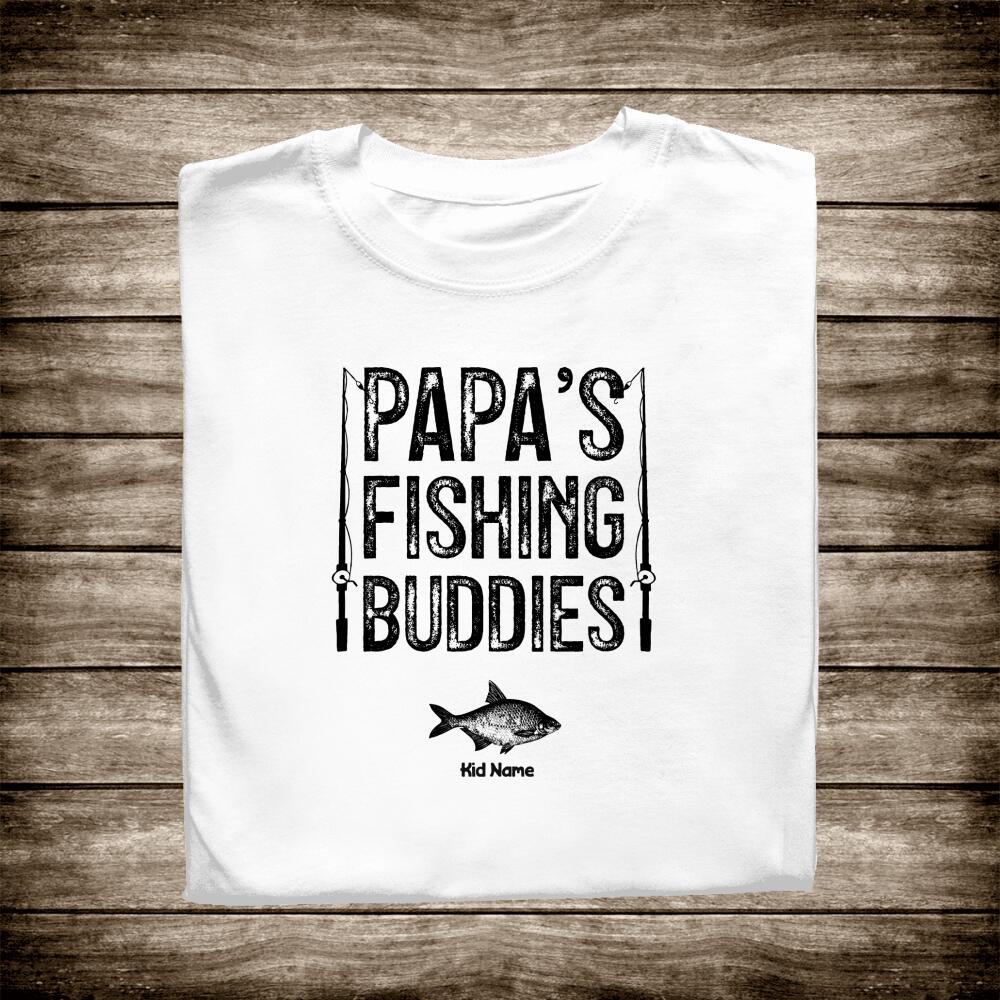 Personalized T-shirt Papa's Fishing - Amazing gift for Father's day