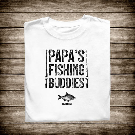 Personalized T-shirt Papa's Fishing - Amazing gift for Father's day