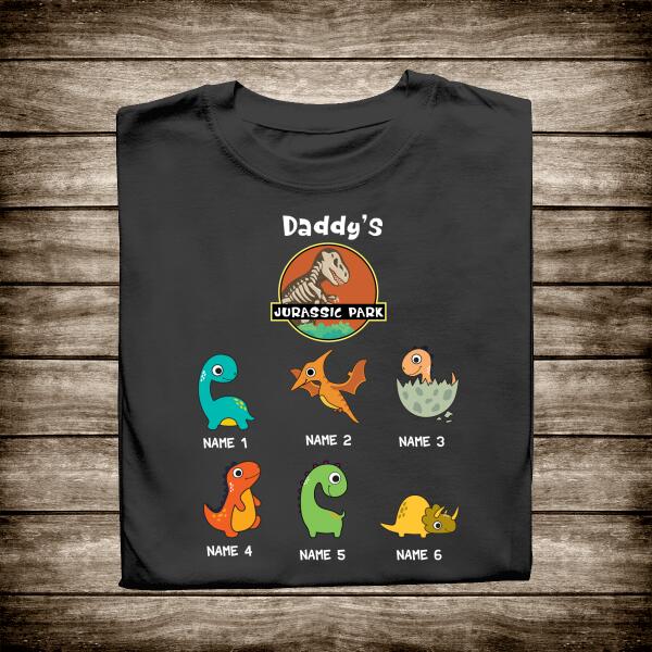 Daddy Jurassic Park Personalized T-shirt Father's Day Gift