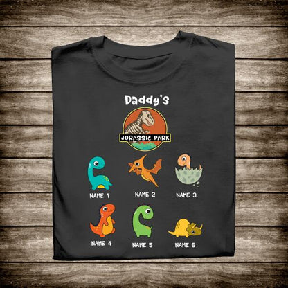 Daddy Jurassic Park Personalized T-shirt Father's Day Gift