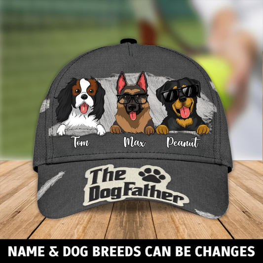 Personalized Full Print Cap Family The Dog Father