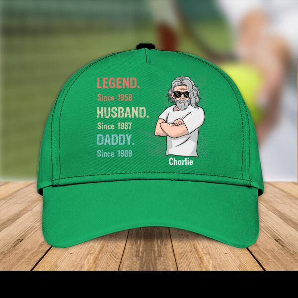 Personalized Print Cap Legend, Husband, Daddy, Papa 02
