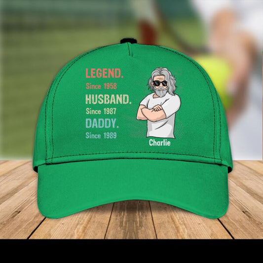 Personalized Print Cap Legend, Husband, Daddy, Papa 02