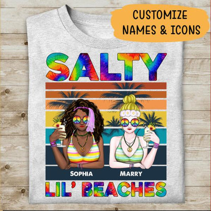 Salty Lil' Beaches Personalized T-shirt Amazing Gift For Friend