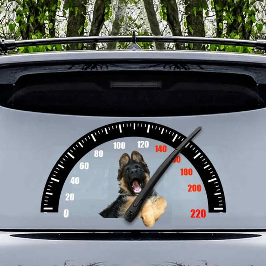 Personalized Fun Dog Car Decal, Vinyl Decal, Vinyl Sticker for Cars, Windows, Walls, Fridge and More