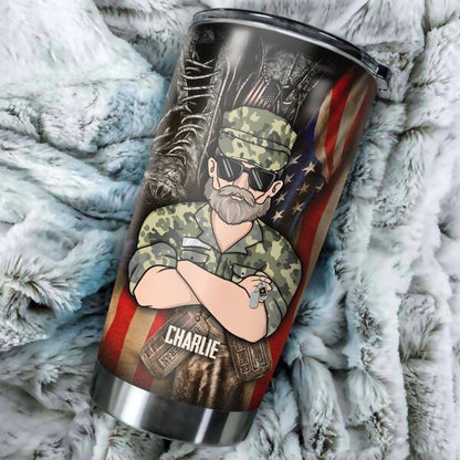 DD-214 It's A Veteran Thing You Would'nt Understand Personalized Tumbler, Best Gift For Veterans Day