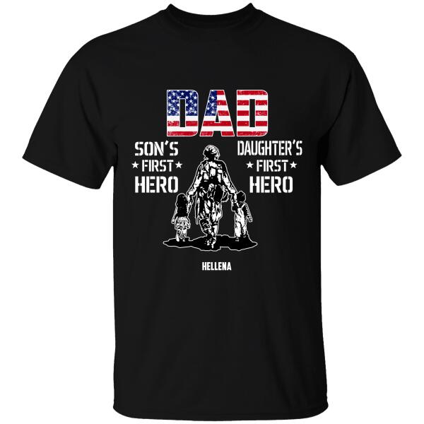 Dad Veteran  Personalized T-shirt, Best Gift For Veterans