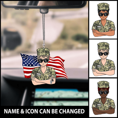 Veterans Car Hanging Ornament On The Car Special Gift For Veteran's Wife