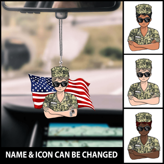 Veterans Car Hanging Ornament On The Car Special Gift For Veteran's Wife