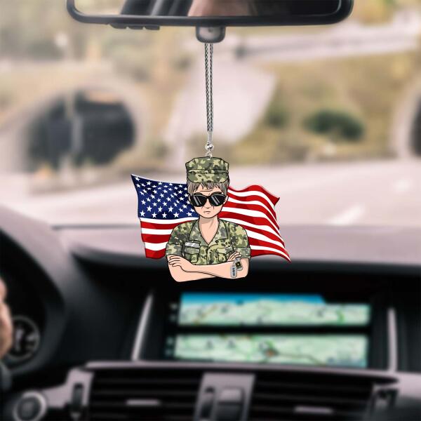 Veterans Car Hanging Ornament On The Car Special Gift For Veteran's Wife