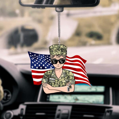 Veterans Car Hanging Ornament On The Car Special Gift For Veteran's Wife