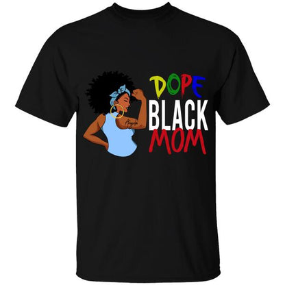 Personalized Name Dope Black Mom T-shirt, A Perfect Gift For Black Mom