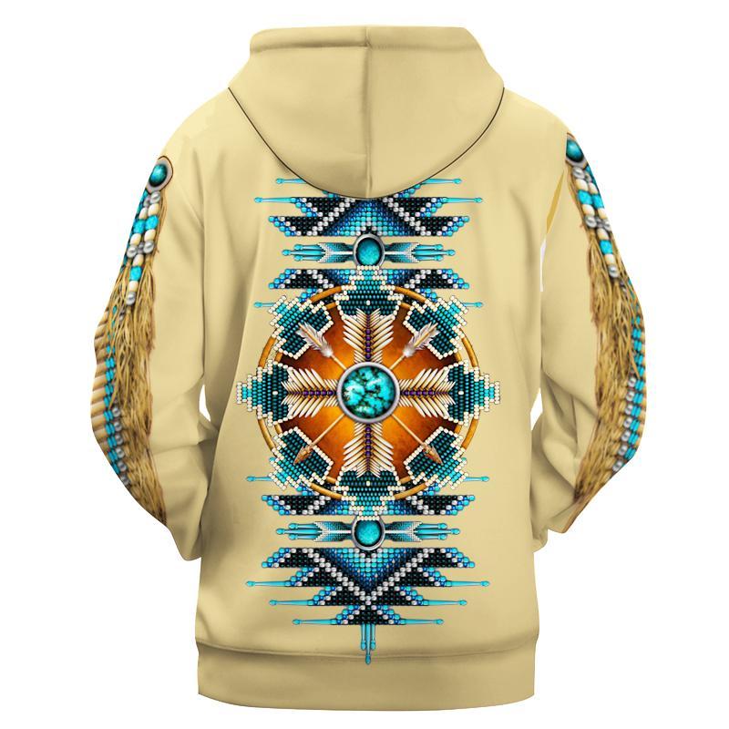 Turquoise Blue Pattern Breastplate 3D All Over Printed Unisex Shirts