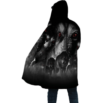 Wolf  3D All Over Printed Unisex Zip Cloak