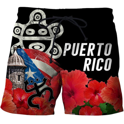 Puerto Rico Sol Taino Lover Shirt TH20061604S-Apparel-TQH-Shorts-S-Vibe Cosy™