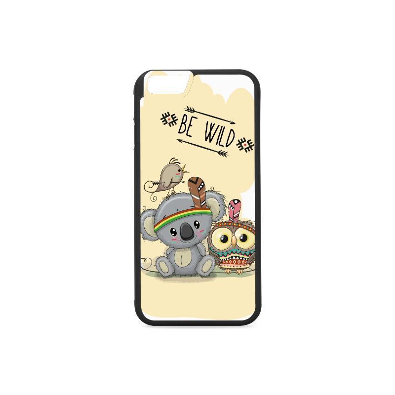 AUSTRALIA KOALA BE WILD PHONE CASE H5-RUBBER PHONE CASES-HP Arts-One Size-Rubber Case for iPhone 6/6s Plus-Vibe Cosy™