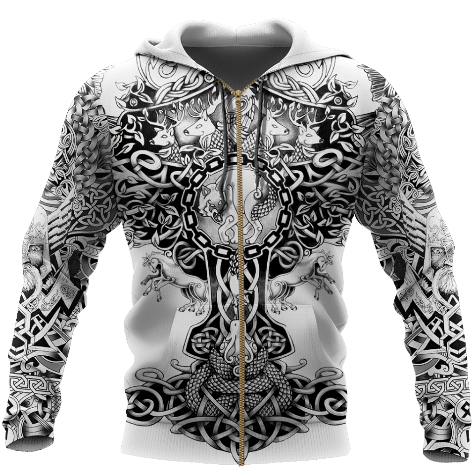 3D All Over Printed Sons Of Vikings Hoodie-Apparel-HP Arts-ZIPPED HOODIE-S-Vibe Cosy™