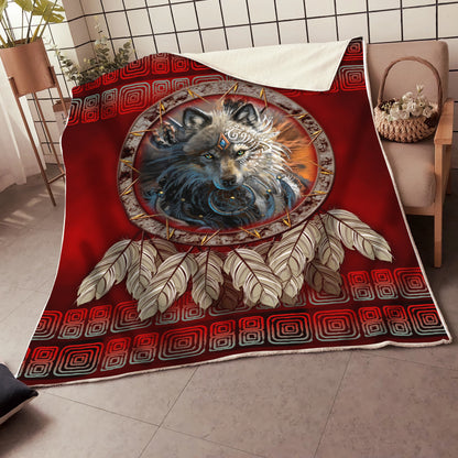 Wolf 3D All Over Printed Blanket