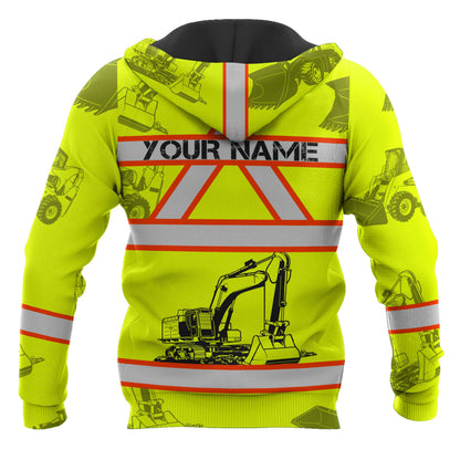 Customize Name Heavy Equipment Operator 3D All Over Printed Unisex Shirt
