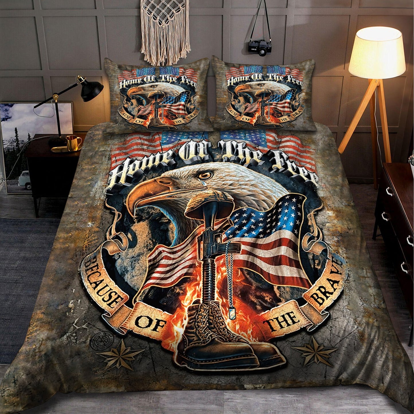 US Army Veteran 3D All Over Printed Bedding Set