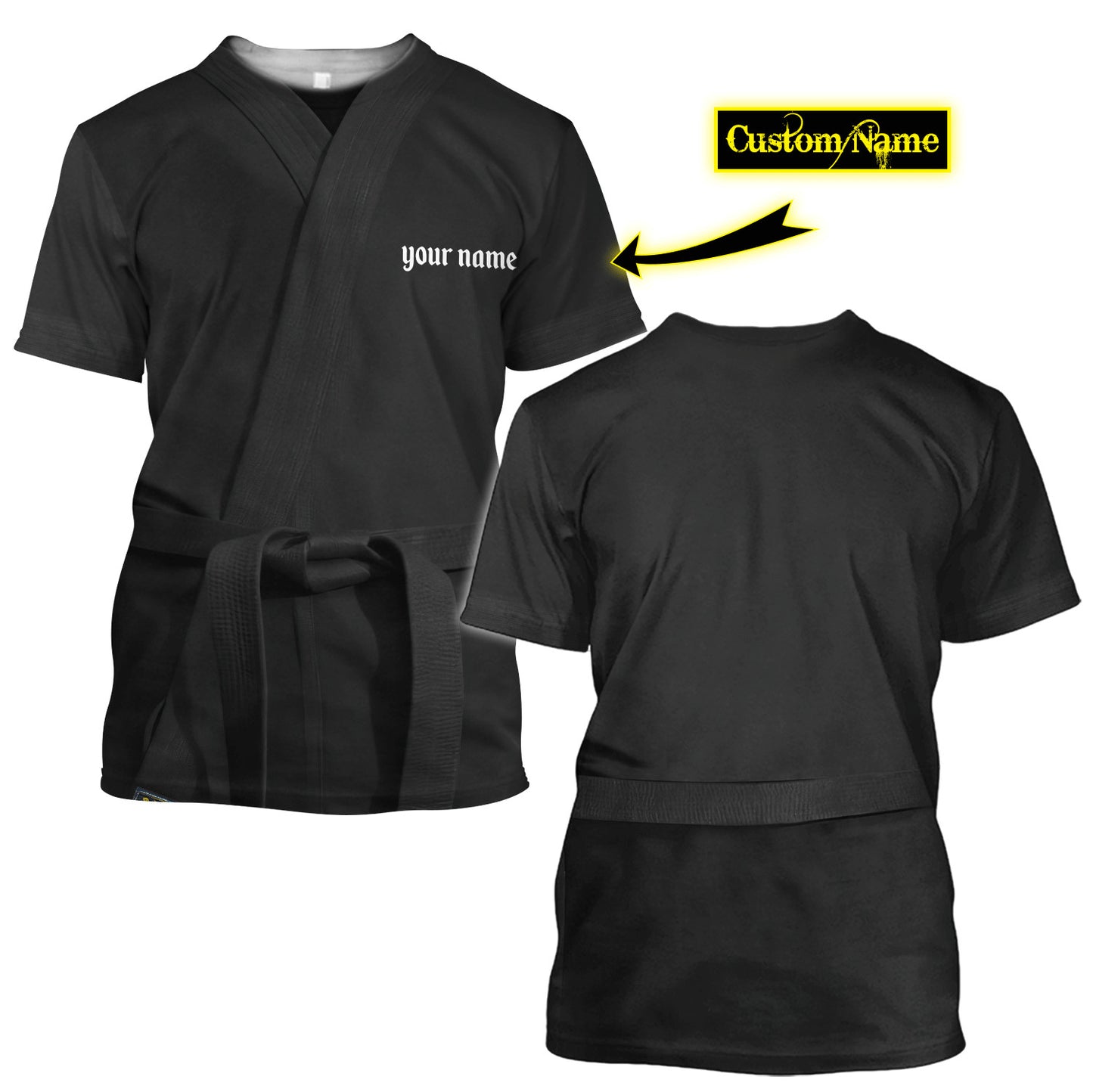 Custom Name Karate 3D All Over Printed Unisex Shirt