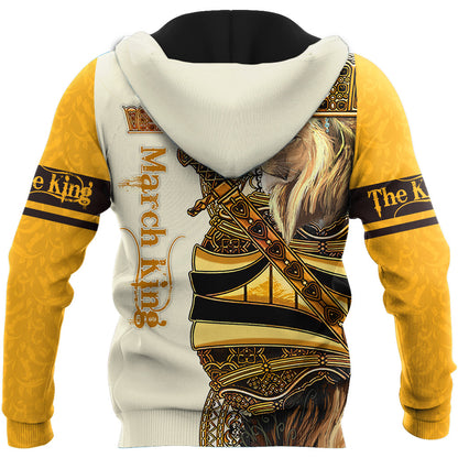 March King Lion 3D All Over Printed Unisex Shirts