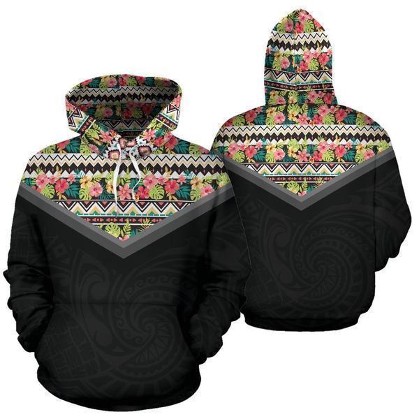 Hawaii Vintage Pattern Hoodie Mix - AH - J9-ALL OVER PRINT ZIP HOODIES (P)-Phaethon-Zip-Up Hoodie-S-Vibe Cosy™