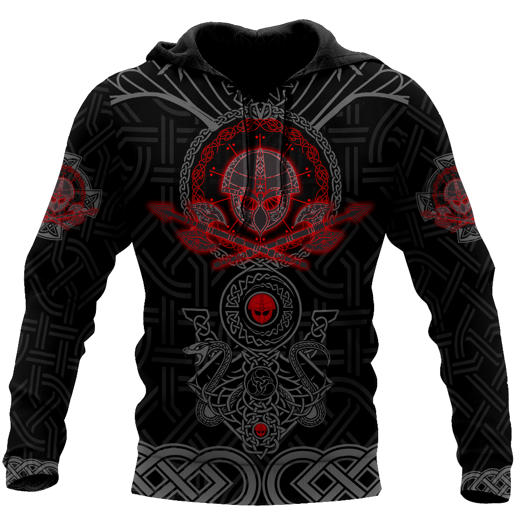 Love Viking Warriors tattoos 3D all over printed for man and women HHT30062001-Apparel-PL8386-Hoodie-S-Vibe Cosy™