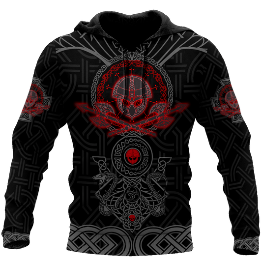 Love Viking Warriors tattoos 3D all over printed for man and women HHT30062001-Apparel-PL8386-Hoodie-S-Vibe Cosy™