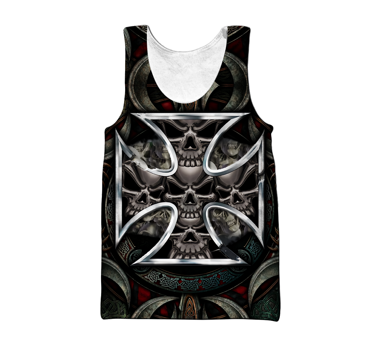 Premium All Over Printed Skull Cross Shirts MEI