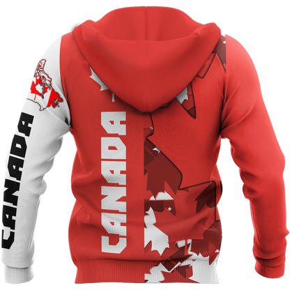 Canada Maple Leaf Hoodie-Apparel-PL8386-Hoodie-S-Vibe Cosy™