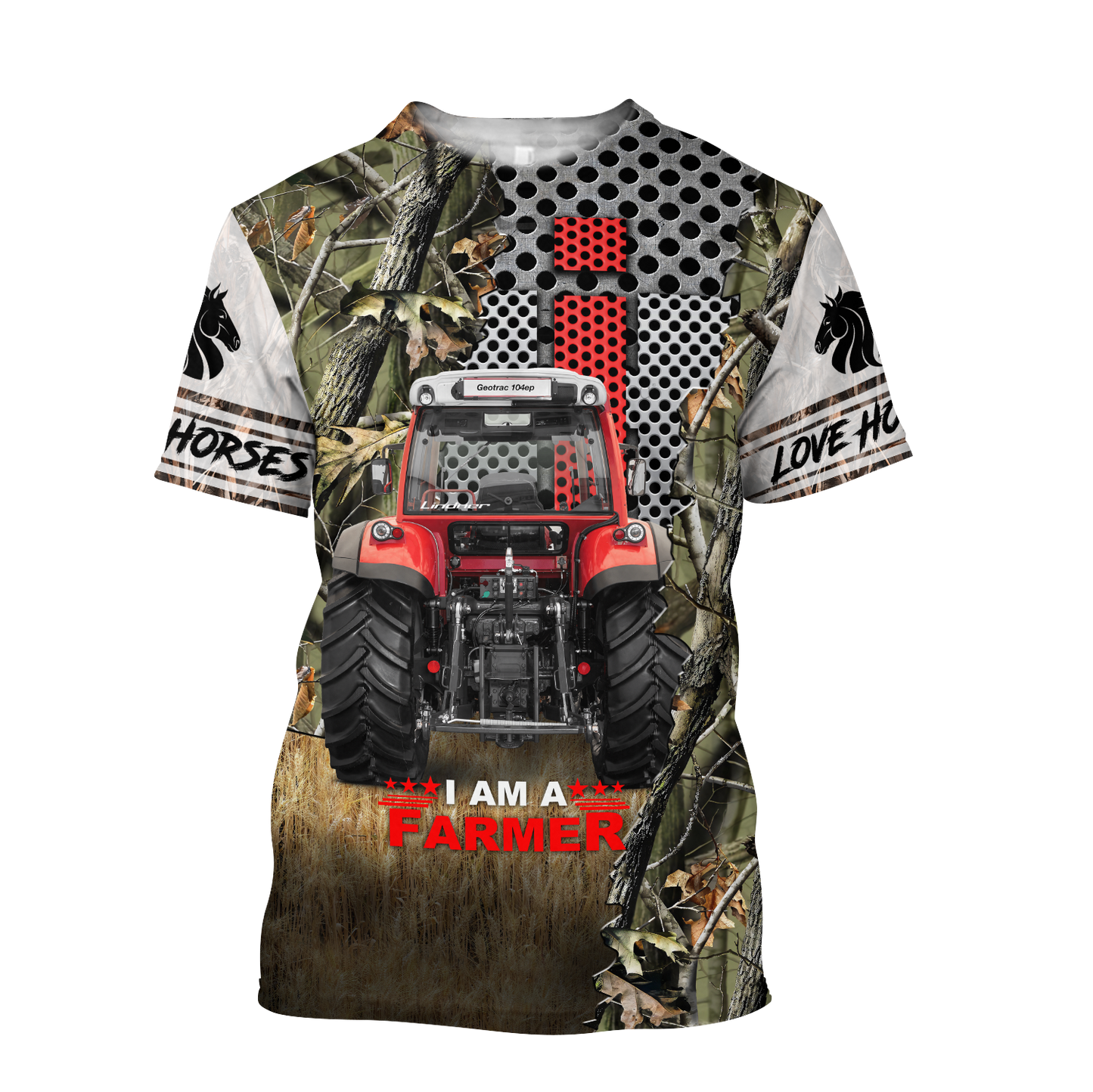 All Over Printed Farmer Tractor Hoodie MEI