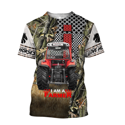 All Over Printed Farmer Tractor Hoodie MEI