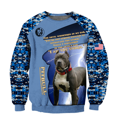 Pitbull 3d hoodie shirt for men and women DA30102001