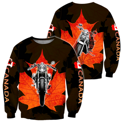 Canada Motorcycle 3D Hoodie HHT29072001-LAM-Apparel-LAM-Sweatshirts-S-Vibe Cosy™